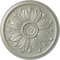 Ekena Millwork Kaya Ceiling Medallion (Fits Canopies up to 5 1/4"), Hand-Painted Flash Copper, 23 5/8"OD x 1 1/2"P CM23KAFCS - alternate 1